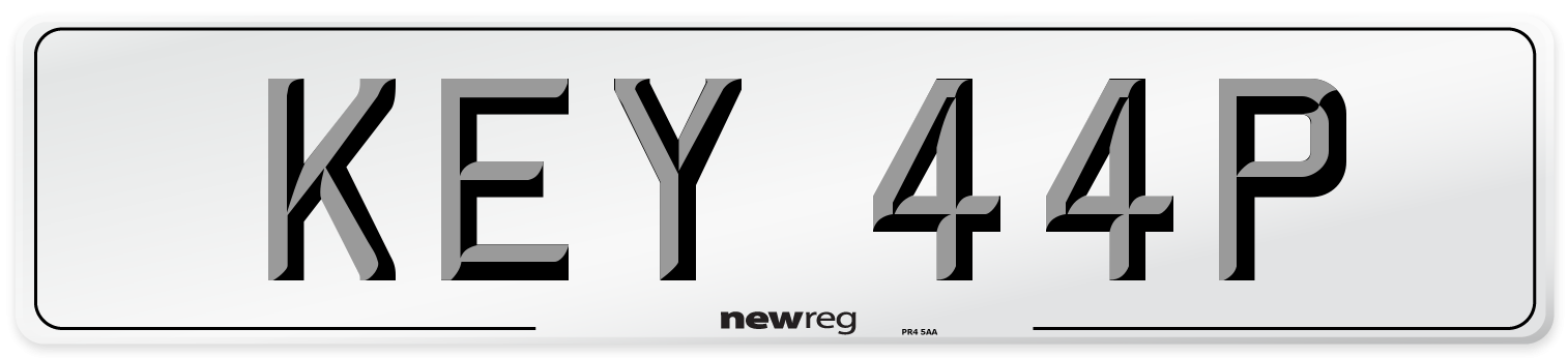 KEY 44P Number Plate from New Reg
